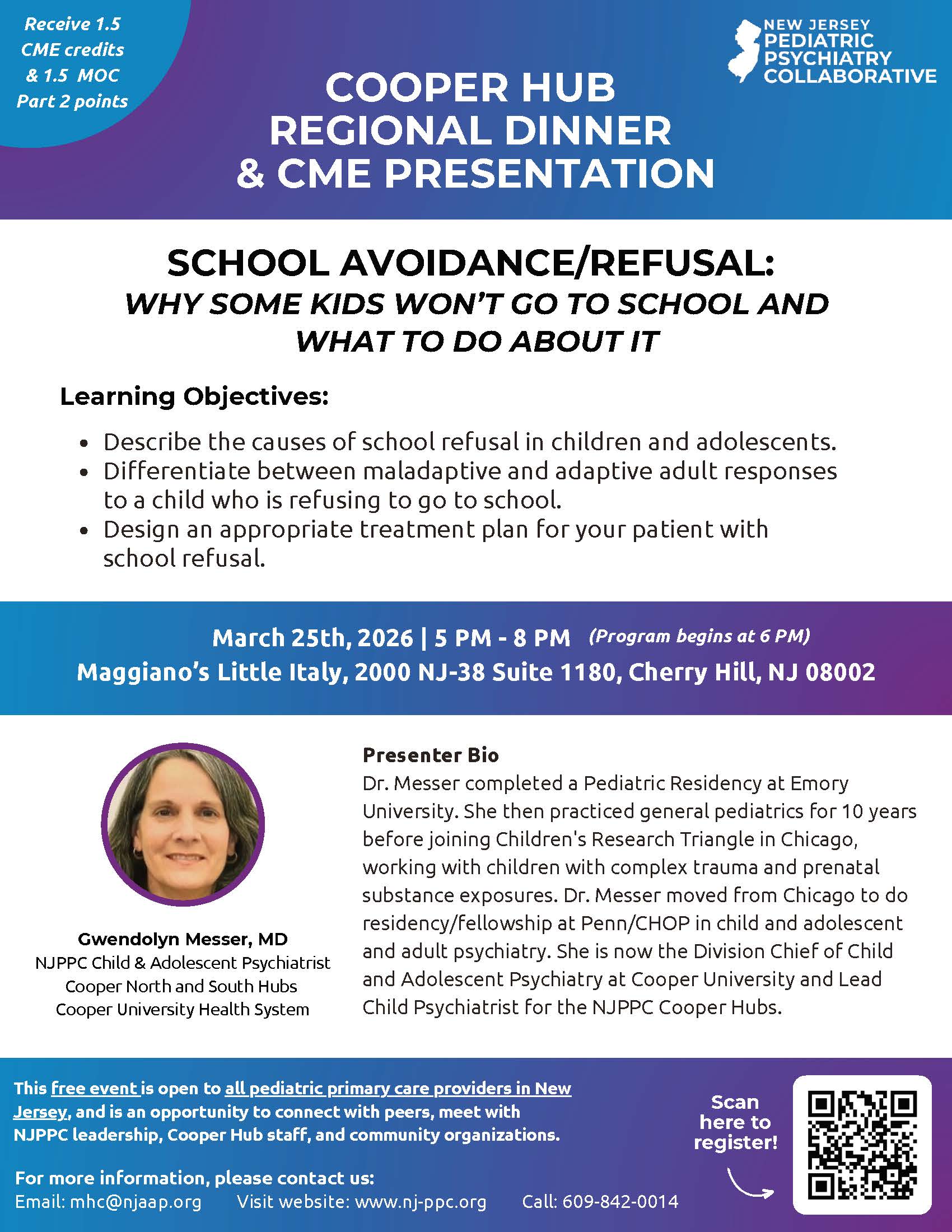 Cooper Regional Dinner Flyer image